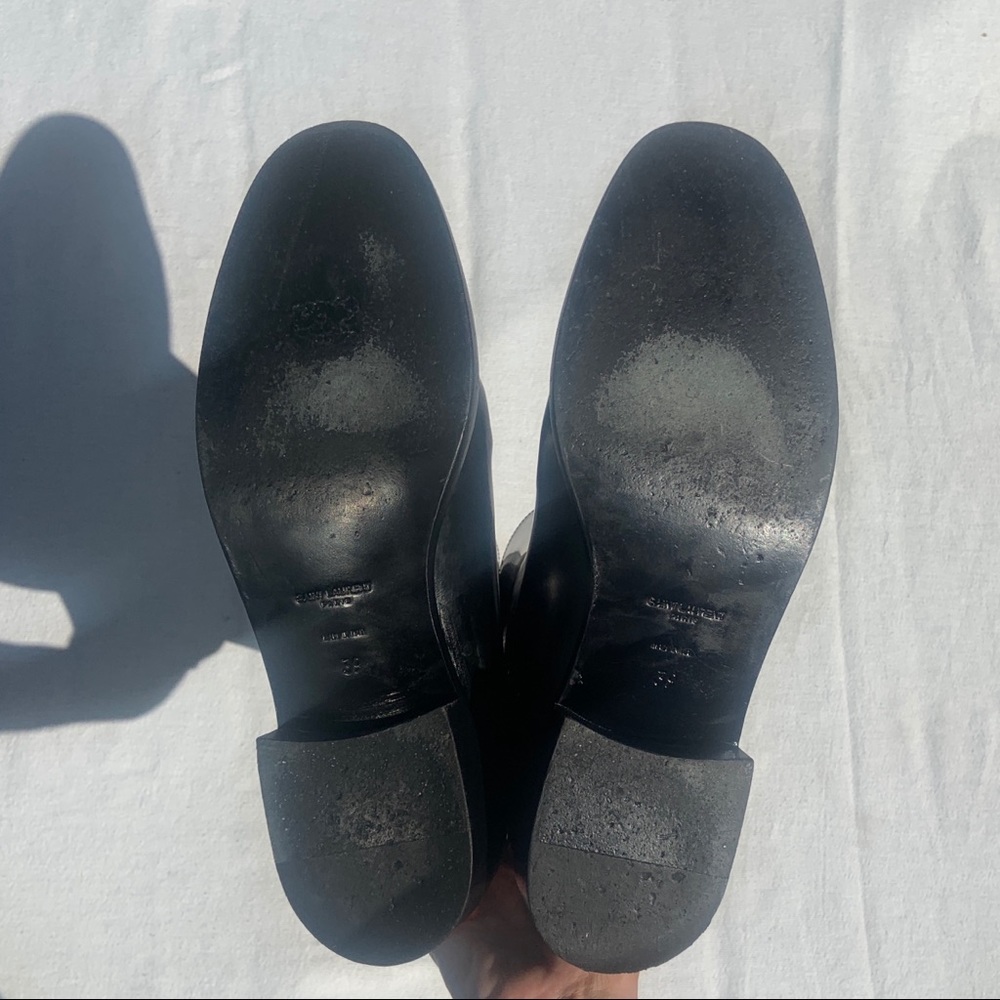 SOLD Authentic Saint Laurent Black Mid-Calf Boots - Picture 11 of 16